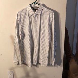Marc Anthony XL Slim Fit Striped Dress Shirt